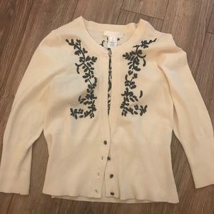 WHBM Cream Cardi